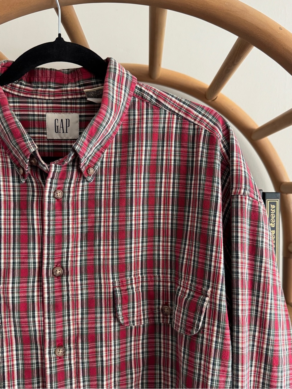 GAP Plaid Button-Down (100% Cotton)